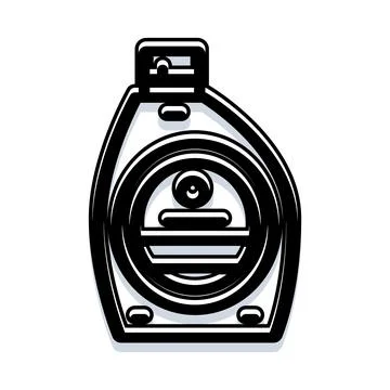 Laundry detergent bottle icon for cleaning hygiene Stock Illustration