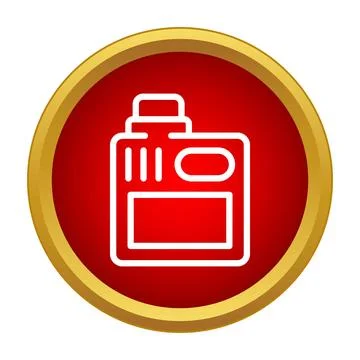 Laundry detergent bottle icon for cleaning supplies Stock Illustration