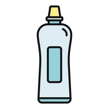 Laundry detergent bottle icon representing cleaning product Stock Illustration