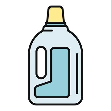 Laundry detergent bottle icon vector illustration Stock Illustration