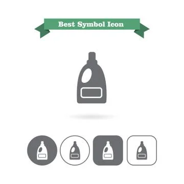 Laundry detergent bottle Stock Illustration