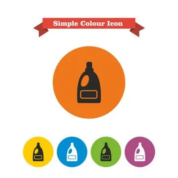 Laundry detergent bottle 스톡 일러스트