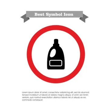 Laundry detergent bottle 스톡 일러스트