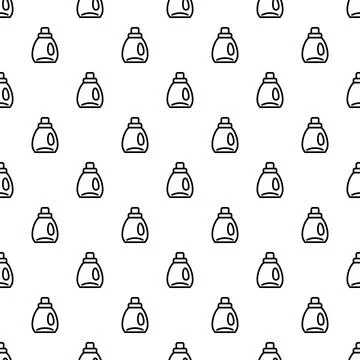 Laundry detergent bottle seamless pattern background cleaning concept Stock Illustration