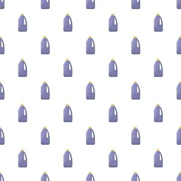 Laundry detergent bottles creating an endless seamless pattern Stock Illustration