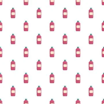 Laundry detergent bottles repeating pattern seamless background 스톡 일러스트