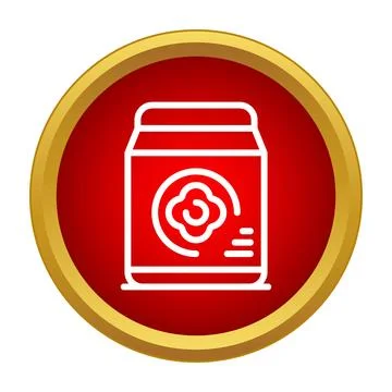 Laundry detergent box icon for cleaning products Stock Illustration