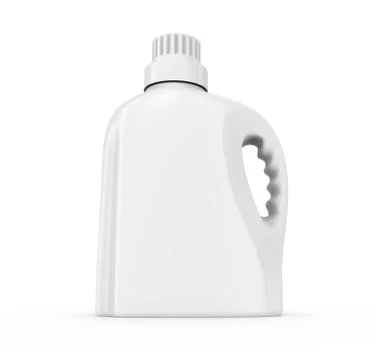 Laundry detergent container mockup Stock Photos