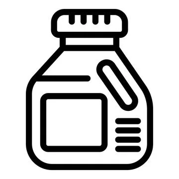 Laundry detergent icon outline vector. Washing solution 库存插图