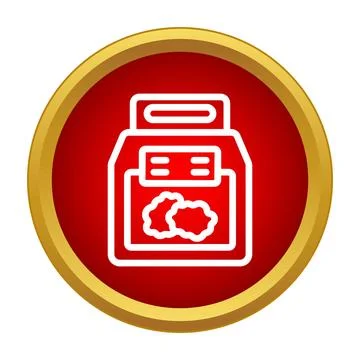 Laundry detergent packing with powder icon design Stock Illustration