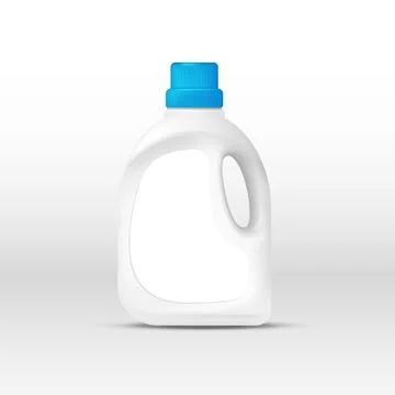 Laundry detergent plastic bottle Stock Illustration