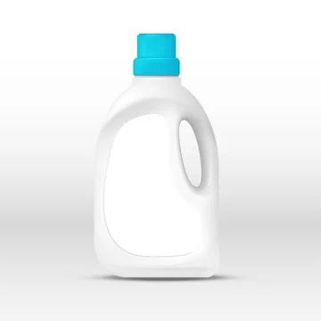 Laundry detergent plastic bottle Stock Illustration