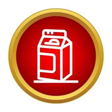 Laundry detergent washing powder box line icon Stock Illustration