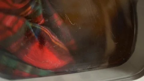 The laundry is dried in a clothes dryer. close-up Stock Footage 111492523