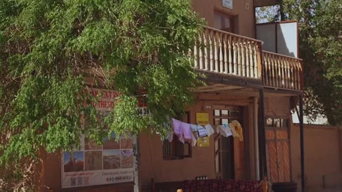 Laundry is dried on a rope Stock Footage 299026030