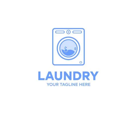 Laundry, dryer, washing machine vector design and illustration. Illustrazione stock