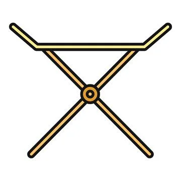 Laundry drying rack symbol on white background Stock Illustration