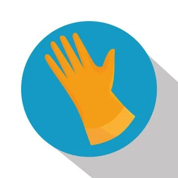 Laundry gloves isolated icon イラスト素材