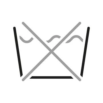 Laundry icon. Care clothes instructions on labels, do not wash. Vector line i Stock Illustration