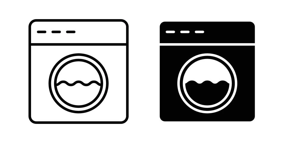 Laundry icon graphic design. web icons vectors Stock Illustration