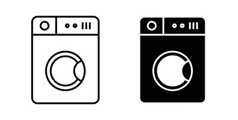 Laundry icon vector art Illustrations Illustrazione stock