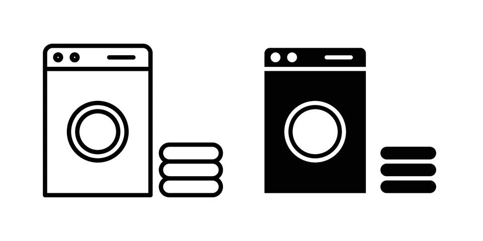 Laundry icon vector design. EPS10 Stock Illustration