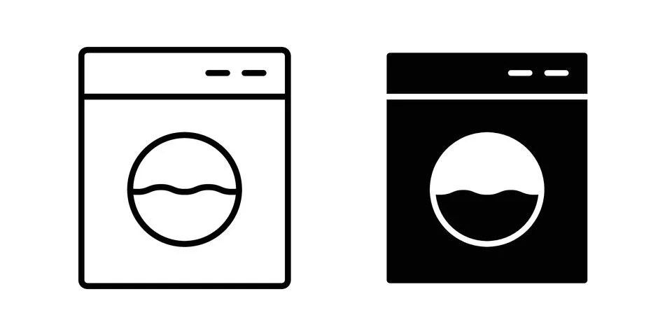 Laundry icon vector design illustrations Stock Illustration