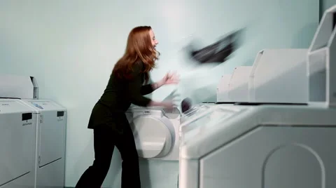 Laundry insanity Stock Footage 1105642