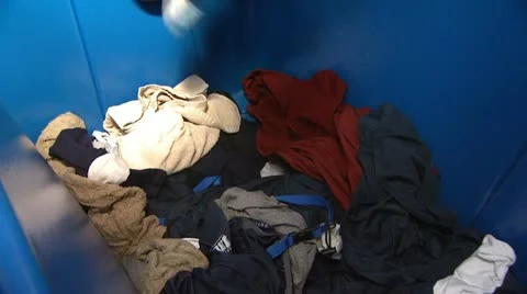 Laundry Large Load of Clothes Stock Footage 22040629