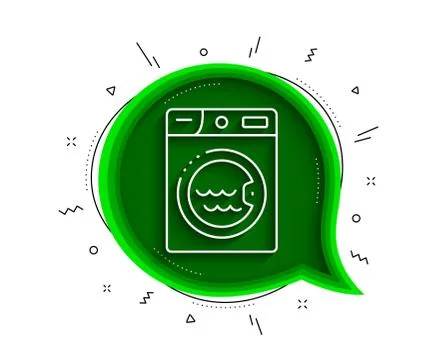 Laundry line icon. Washing machine sign. Hotel service. Vector Stock Illustration