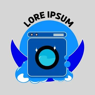Laundry logo Stock Illustration