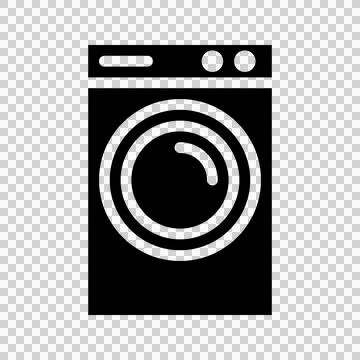 Laundry Machine Glyph Icon. Editable Stroke. Can be used for website UI and.. Stock Illustration