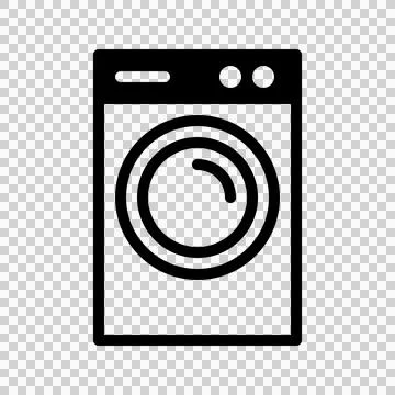 Laundry Machine Solid Icon. Editable Stroke. Can be used for website UI  Stock Illustration