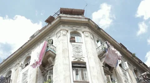 Laundry in old Havana Stock Footage 21930013