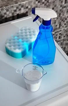 Laundry powder for cleaning Stock Photos