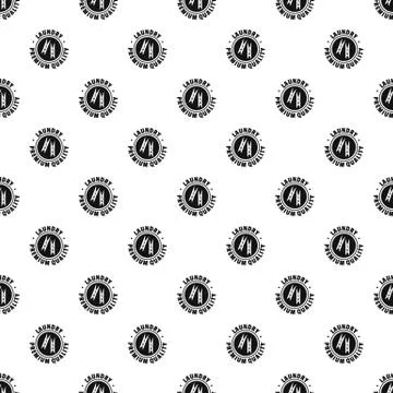 Laundry premium quality pattern seamless Illustrazione stock