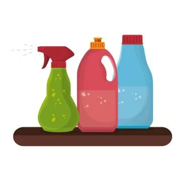 Laundry room flat icons Stock Illustration
