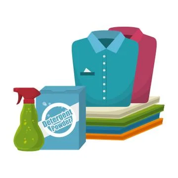 Laundry room flat icons Stockillustratie