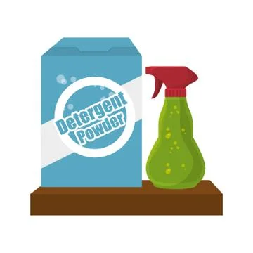 Laundry room flat icons Stock Illustration
