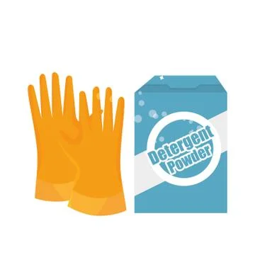 Laundry room flat icons イラスト素材