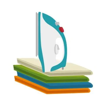 Laundry room flat icons Stock Illustration