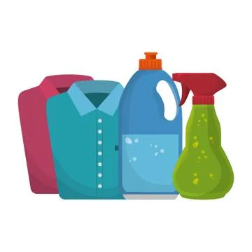 Laundry room flat icons Stock Illustration