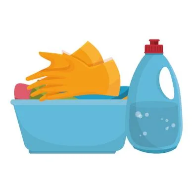 Laundry room flat icons 스톡 일러스트