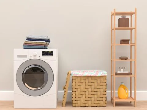 Laundry Room Stock Illustration