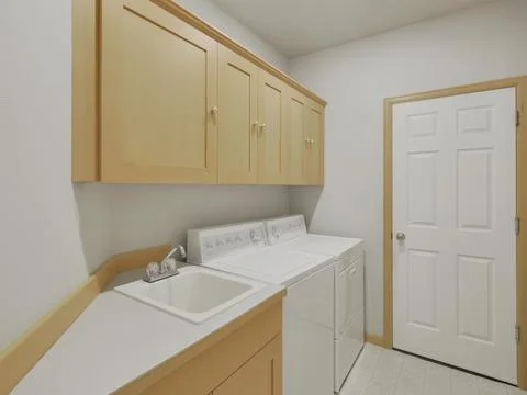 Laundry room interior Stock-Fotos