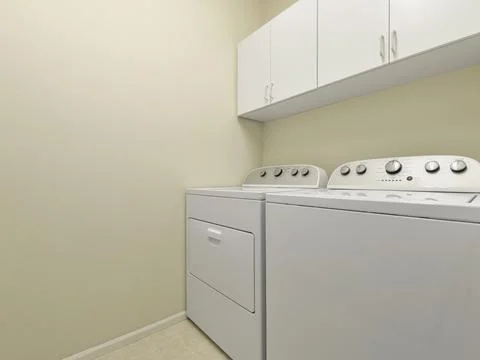 Laundry room interior Stock Photos