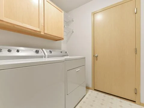 Laundry room interior Foto stock
