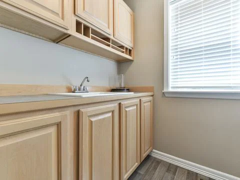 Laundry room interior Foto stock