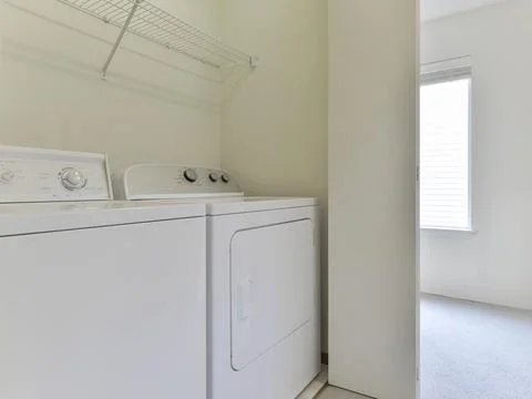 Laundry room interior Stock Photos