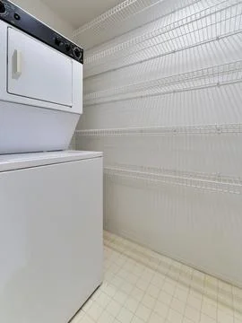 Laundry room interior Stock Photos